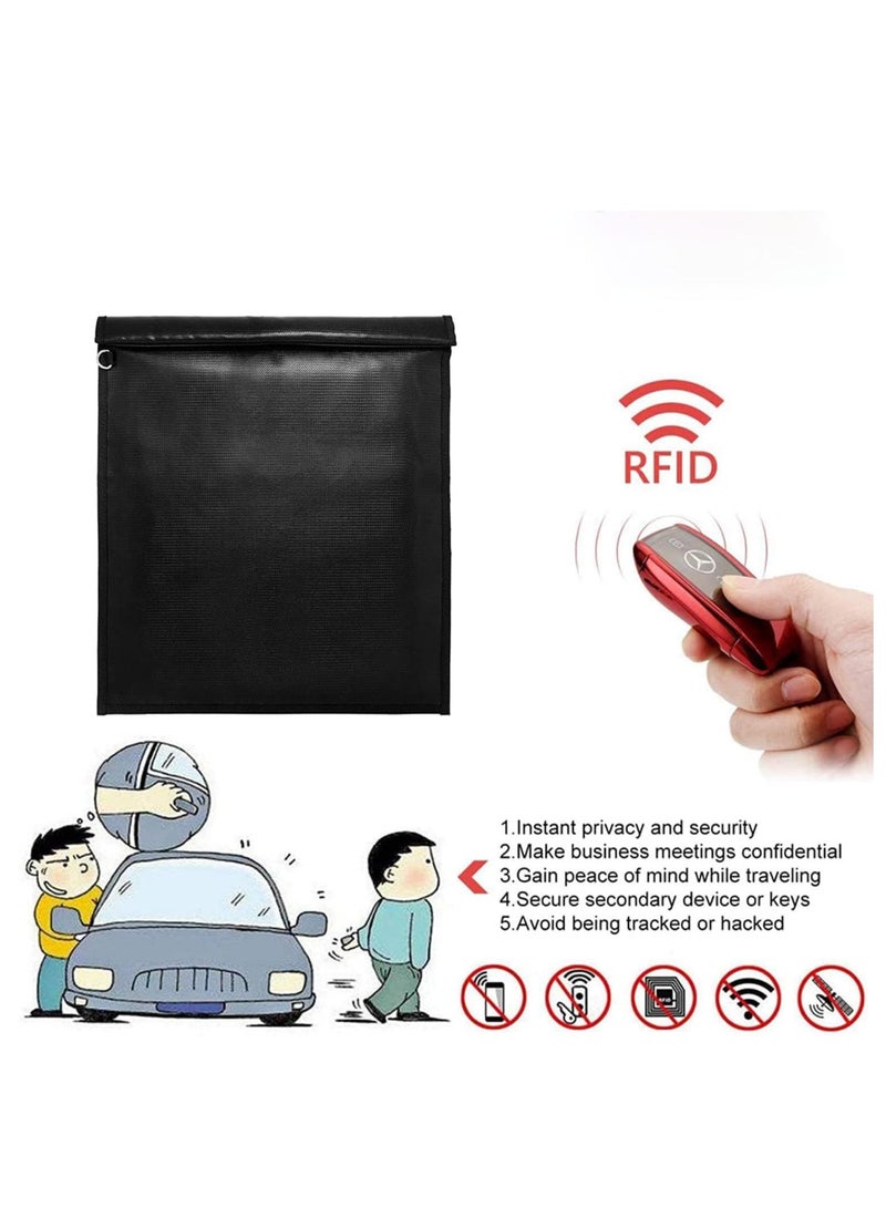 3 Pack Faraday Bag for Laptops, Tablets  Car Keys, Fireproof, Waterproof RFID Signal Blocker  Key Fob Protector - Image 5